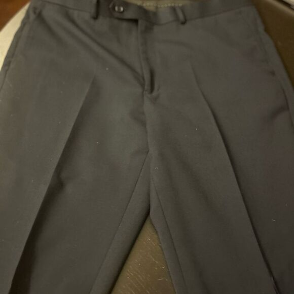 Pronto Uomo Wool Trousers in Black - Picture 3 of 4